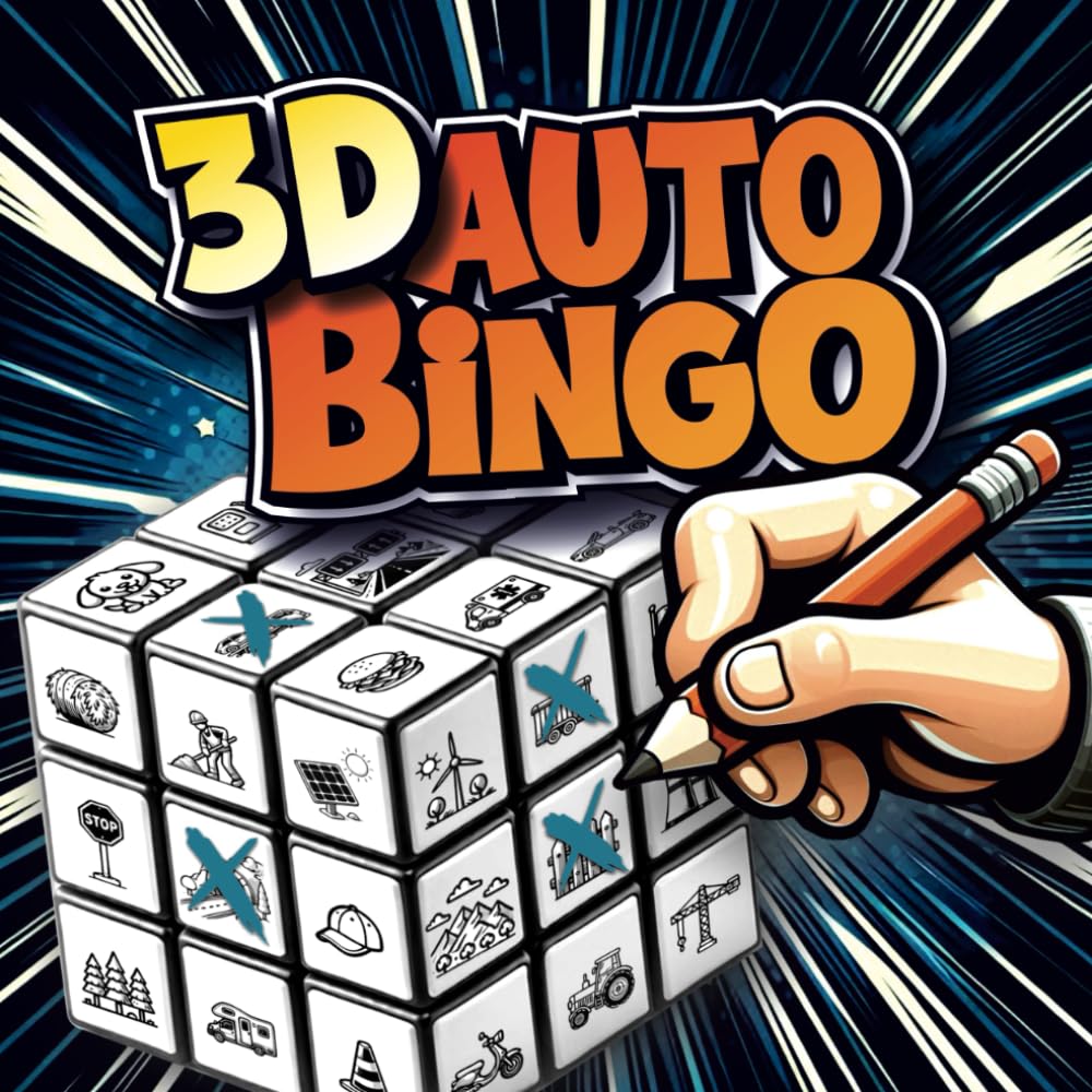 3D AutoBingo Buchcover Reisespiel für Kinder