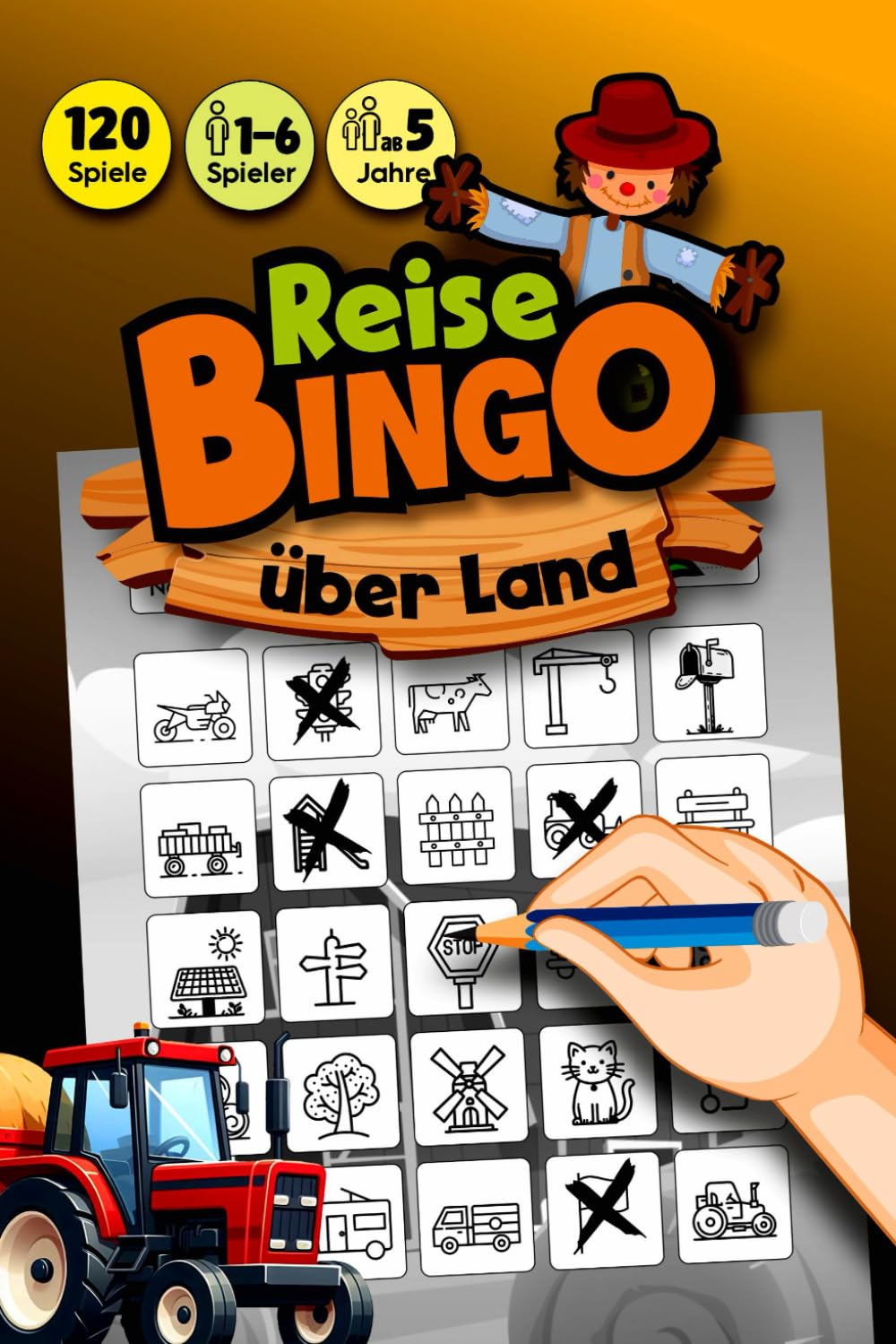 ReiseBingo über Land Landstraße Buchcover für Kinder